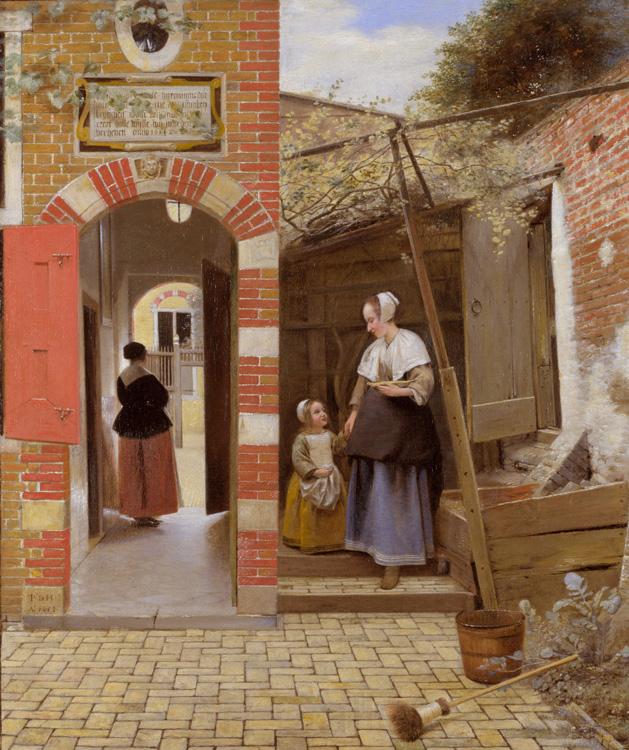 Pieter de Hooch The Courtyard of a House in Delft (mk08) Germany oil painting art